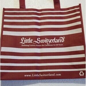 Reusable Tote Bag  Defining Caribbean Luxury Striped Little Switzerland